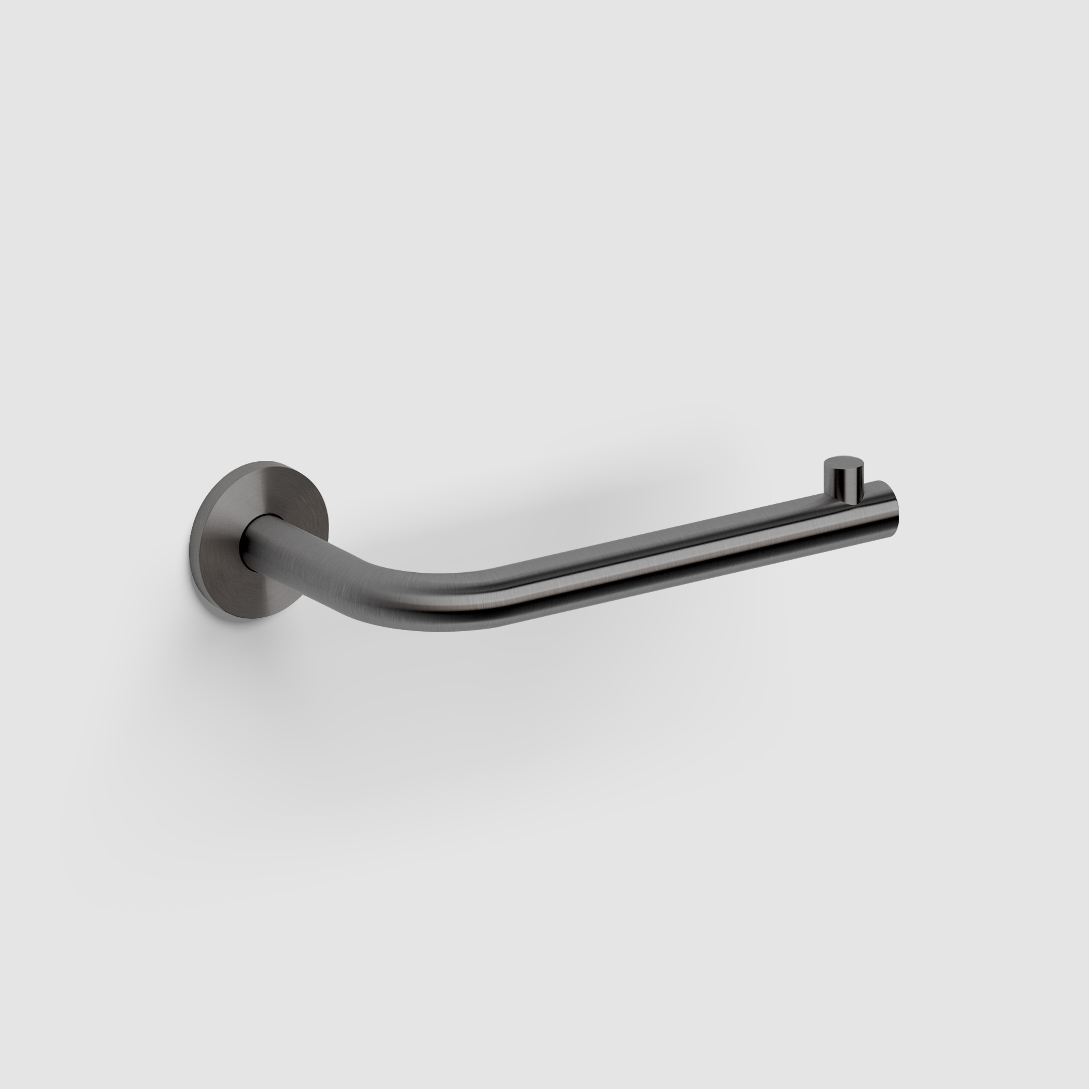 Clou Kaldur toiletrolhouder, L-vorm, gunmetal geborsteld PVD CL/09.05030.84